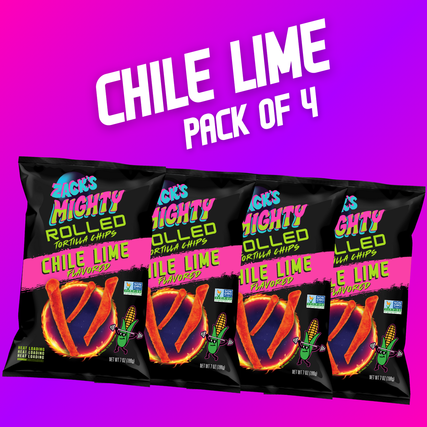 Chile Lime Tortilla Chips - 4 pack