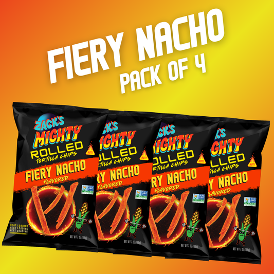 Fiery Nacho Tortilla Chips - 4 pack